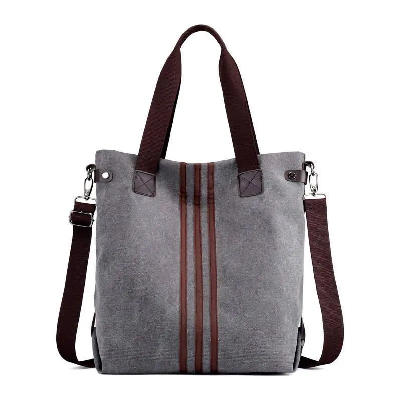 Kelly Canvas Tote Bag with Adjustable Strap and Double Top Handles - Love Salve